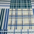 thumbnail image 5 of Beartech Quilt Set Queen Size Blue Stripe Plaid Bedspread Coverlet Patchwork Microfiber Bedding Lightweight Reversible Set, 5 of 7