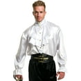 thumbnail image 2 of Men's Pirate Captain Shirt - White, 2 of 2