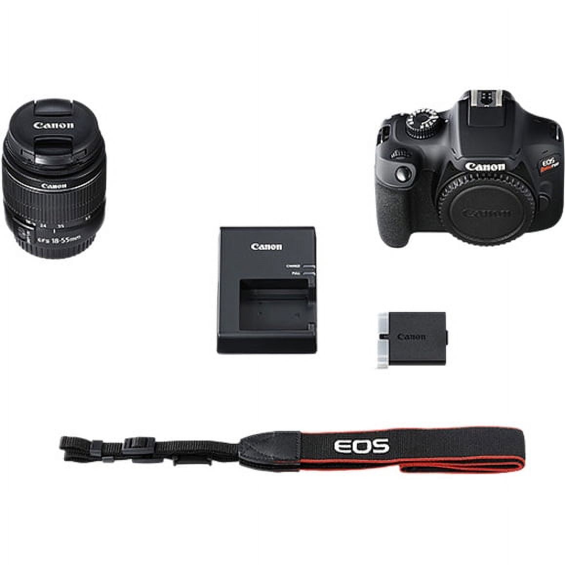 Canon EOS Rebel T100 18 Megapixel Digital SLR Camera with Lens, 0.71", 2.17", Black - image 10 of 10