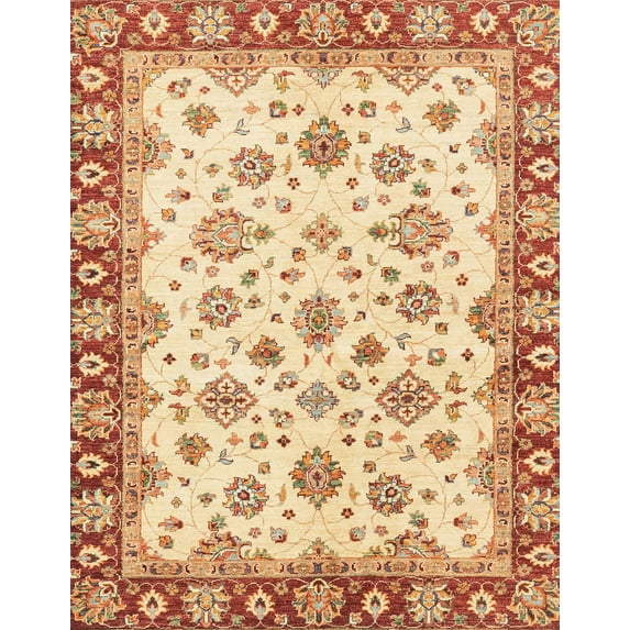 Ahgly Company Machine Washable Indoor Rectangle Abstract Brown Gold Area Rugs, 2' x 4'