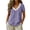 Purple, variant on TEAJOPSUU Women's 100% Cotton Tops Short Sleeve Lace Tirm V Neck T Shirts Casual Loose Fit Summer Blouses Blue