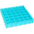 thumbnail image 1 of Separador de cajones, 16 piezas divisores de cajones de rejilla ajustables, organizador de cajones, para ropa interior, calcetines, cinturón, suministros de oficina, ahorra espacio, azul, 1 of 5