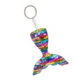 thumbnail image 3 of Colorful Shiny Sequins Mermaid Tail Charm Keychain Key Rings Backpack Car Keyring Phone Accessories (1), 3 of 8