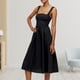 thumbnail image 3 of Vestido de fiesta con corsé para mujer Vestido a media pierna con tiras y ribete de encaje Vestidos sencillos y fluidos de una línea FLhrweasw Nuevo, 3 of 7