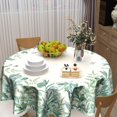 thumbnail image 2 of Leaf Flowers Spring Tablecloth Sage Green leaf Round Tablecloths 60 Inch Watercolor Eucalyptus Table Cloth for Farmhouse Kitchen Decor Polyester Fabric Summer Table Cover for Party Outdoor Camping, 2 of 6