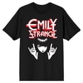 thumbnail image 1 of Emily The Strange Rock On Hands Black T-Shirt, 1 of 2