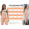 thumbnail image 5 of Checkered Pants Womens Overalls Denim Bib Coveralls Cute Stretch Jeans Jumpsuit, 5 of 9