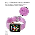 thumbnail image 3 of Gustave Glitter Silicone Apple Watch Bands 38mm 40mm 42mm 44mm Women Men Adjustable Wristband Strap for iWatch Series Ultra SE 8/7/6/5/4/3/2/1 with Stainless Steel Metal Clasp "Pink", 3 of 10