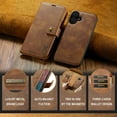 thumbnail image 5 of Detachable Wallet Case for iPhone 17 RFID Blocking Card Slots Holder Removable 2 in 1 Wallet Phone Case Premium PU Leather Magnetic Kickstand Shockproof Flip Protective Cover,Brown, 5 of 8