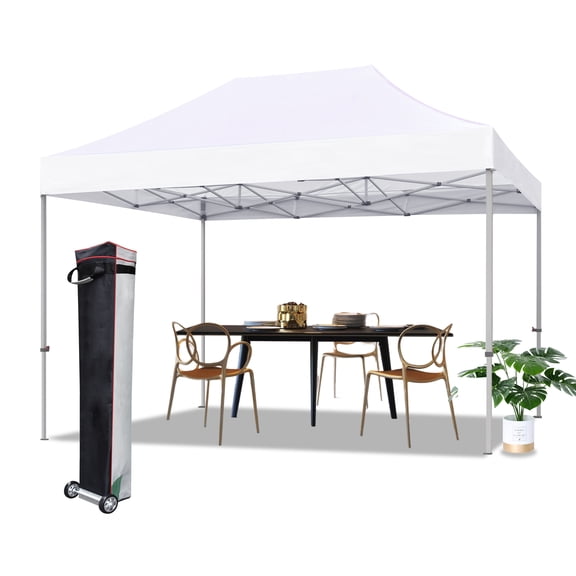 Eurmax USA 8x12 Ez Pop up Canopy Tent White Commercial TentοΌ60LBS,8x12FTοΌ