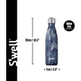 thumbnail image 2 of Botella de Agua Acero Inoxidable S'well, Recipientes con Aislamiento al vacío Triple Capa, Mantienen Bebidas Frías 36 horas y Calientes 18, Libre de BPA, Perfecta Viajar, Mármol Azul, 500 ML, 2 of 5