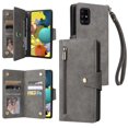 thumbnail image 1 of Compatible with Samsung Galaxy A51 5G Case PU Leather Magnetic Flip Zipper Card Holder Wallet Cover, 1 of 5