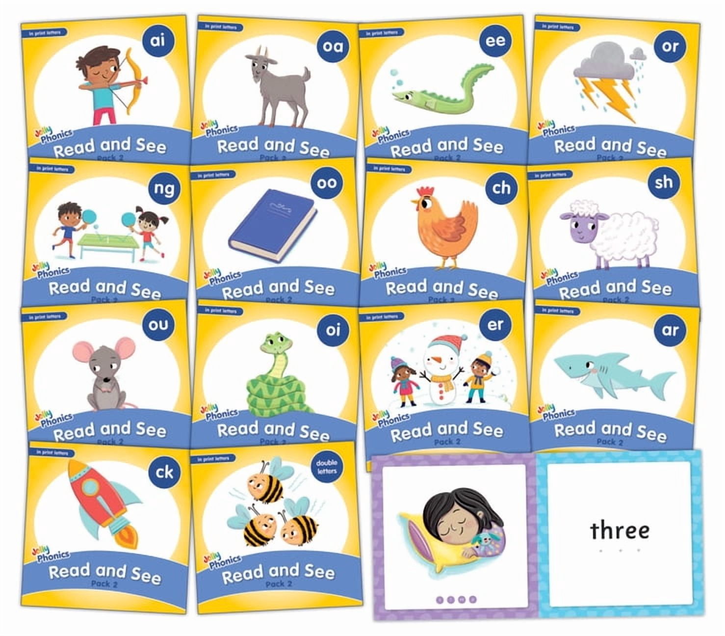 Jolly Phonics Read and See Pack 1 12冊セット Jolly Phonics Read and See, Pack 1: In Print Letters (American