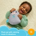 thumbnail image 3 of Fisher-Price Chill Vibes Walrus Soother Newborn Sound Machine Plush Baby Toy with Music, 3 of 7
