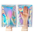 thumbnail image 3 of Trunple Holographic Packaging Bags Smell Proof Bags & Resealable Foil Pouch Bag [ 50 PCS ] Great for Party Favor Food Storage ( 6 x 9 Inch), 3 of 5
