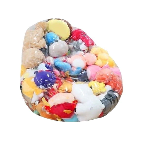 Osdhezcn Space Saving Extra Large Clear PVC Toy Storage Organizers That Doubles As A Comfortable Bean Bag Chair For Kids