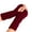 Burgundy, variant on Thermal Gloves for Women Knit Gloves Knitted Arm Finger-less Keep Warm Winter Gloves Soft Warm Mitten,Burgundy