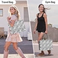 thumbnail image 6 of Large Capacity Tote Bag,White Daisy Pattern Handbag Fashion Luxury Tote Bag,15.7"x13"x 5.1" Inches,Laptop Compatible, 6 of 6