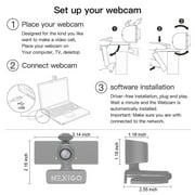 NexiGo N60 1080p Webcam with Microphone & Privacy Cover