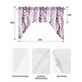 thumbnail image 5 of Purple Weeping Eucalyptus Swag Valances for Windows, Small Curtains Drapes, Spring Summer Farmhouse Leaves Kitchen Window Curtains Over Sink Window Treatment Valance for Bedroom/Bathroom 56"x36", 5 of 5
