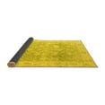 thumbnail image 2 of Ahgly Company Indoor Round Oriental Yellow Traditional Area Rugs, 6' Round, 2 of 4