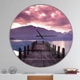 thumbnail image 2 of Designart 'Beautiful Spring Sea at Morning ' Modern wall clock, 2 of 6