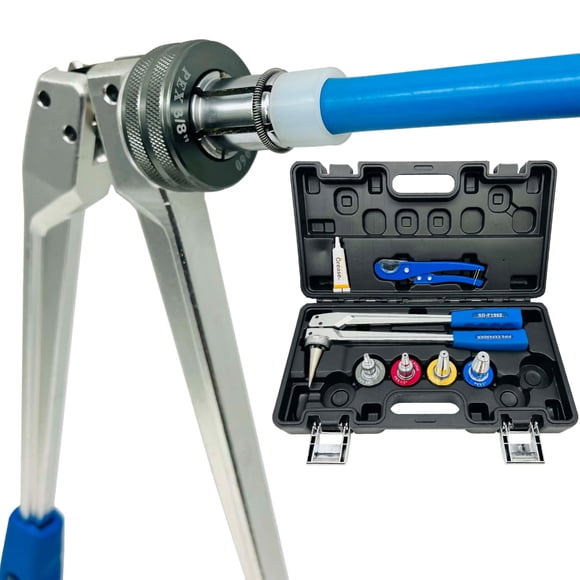Kit de herramientas para expansión de tubos PEX IBOSAD con 3/8, 1/2, 3/4, 1 cabezal
