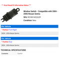 thumbnail image 2 of Window Switch - Compatible with 2004 - 2006 Nissan Sentra 2005, 2 of 2