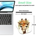 thumbnail image 2 of ERDS-Small Mouse Pad 6.5 x 7 Inch, Takes up Wrist and Mouse Space, Waterproof Compact Mini Mouse Mat for Laptop Computer Wireless Mouse Keyboard Home Office Travel,Giraffes, 2 of 4