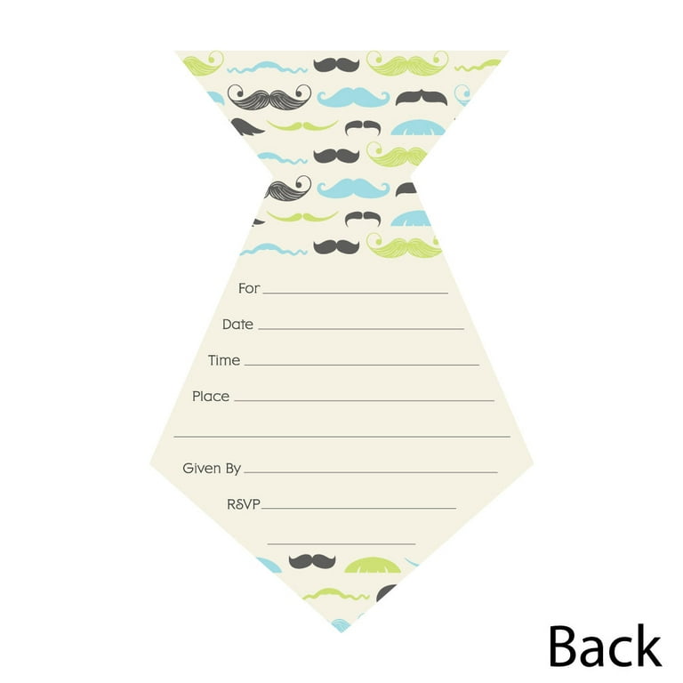 Little Man Mustache Template