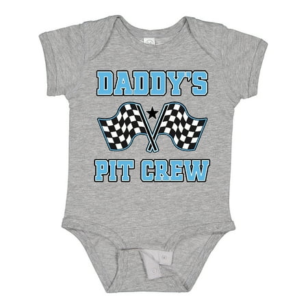 

Inktastic Daddys Pit Crew Boys Racing Gift Baby Boy Bodysuit