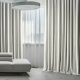 thumbnail image 6 of Half Price Drapes Signature Extra Wide Misty White Plush Velvet Hotel Blackout Curtains(1 Panel),100W X 120L, 6 of 6