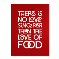 Trademark Fine Art "Sincere Love of Food II" Canvas Art by Megan Romo