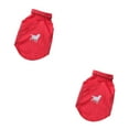 thumbnail image 1 of ZheElen Polyester Easy To Clean Dog Raincoats Stylish Waterproof Coating Comfortable Wear Dog Rain Coat red L 2Set, 1 of 6