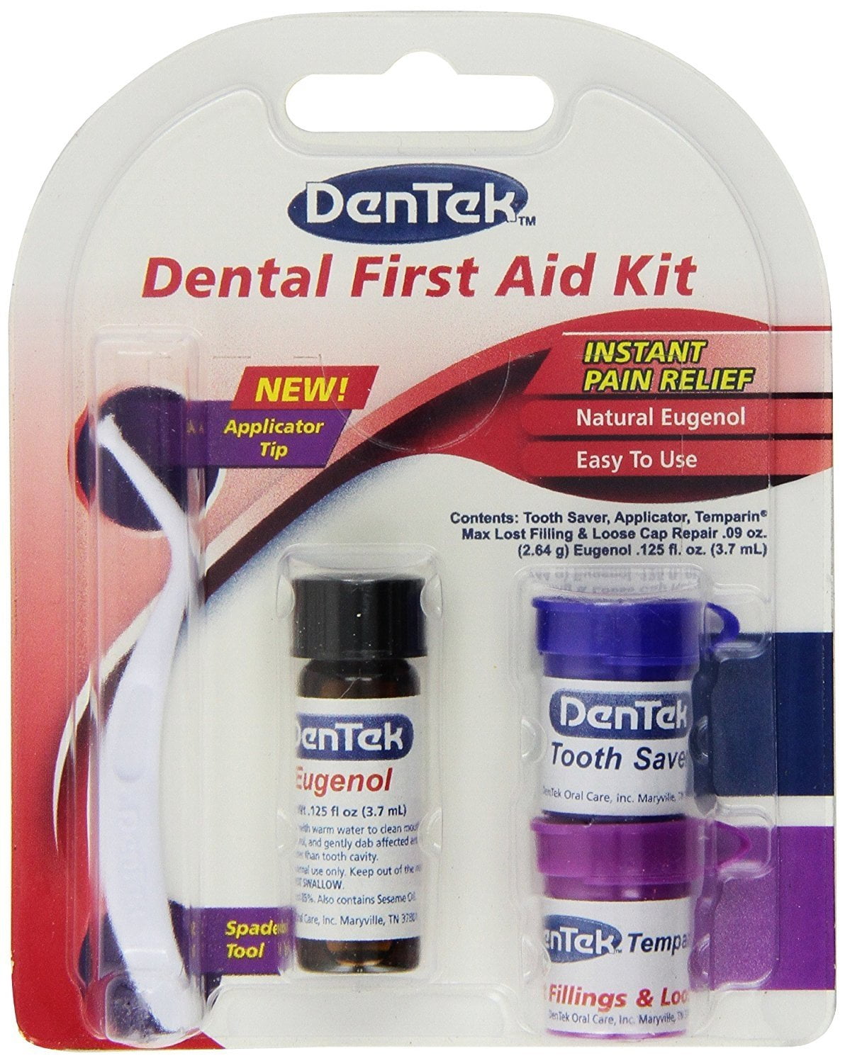 DenTek - Dental First Aid Kit - Applicator, Teeth Saver, Tooth Ache Relief - Walmart.com