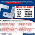 thumbnail image 3 of Whole Parts Dishwasher Mounting Bracket Set (Black) Part # 00170664 - Replacement & Compatible With with Some Bosch, Thermador and Kenmore Dishwashers, 3 of 7