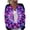Dark Purple, variant on Halloween Cardigan Sweaters for Women Knit Cat Ghost Pumpkin Print Open Front Casual Cardigan Funny Print Costume Holiday Outfits Purple 3XL