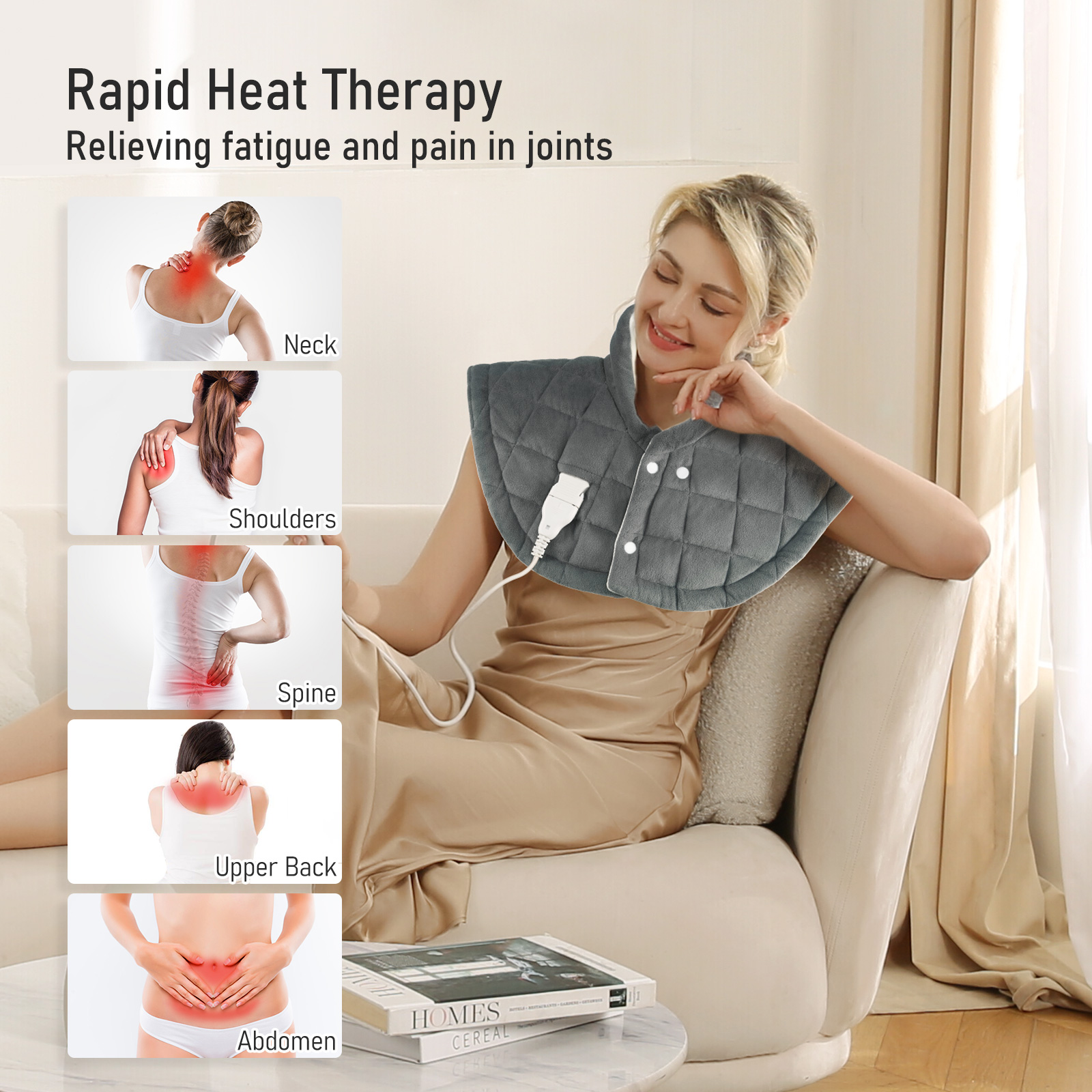 Entil Weighted Heating Pad for Shoulder and Neck photo 2