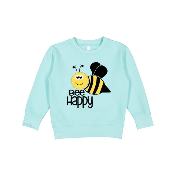 Inktastic Bee Happy Toddler Sweatshirt