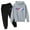Grey, variant on Trapstar Kids Hoodies Sets Long Sleeve Graphic Sweatshirts for Boys Girls Loose Trapstar Street Pullover Sweatshirts+Sweatpants Kids Set of 2 Classic Sweatshirts Sets(Black, 160)