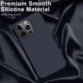 thumbnail image 3 of iPhone 14 Pro Case with Screen Protector,Soft Liquid Silicone Gel Rubber Bumper Cover,Slim Fit Shockproof Protective Phone Case for iPhone 14 Pro 6.1" Dark Blue, 3 of 14