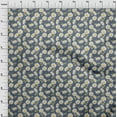thumbnail image 4 of oneOone Cotton Jersey Teal Blue Fabric Floral Sunflower With Honey Bee Quilting Supplies Print Sewing Fabric By The Yard 58 Inch Wide, 4 of 4