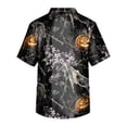 thumbnail image 4 of Domuza Halloween Scrub Shirts for Men Funny Horror Graphics V-Neck Short Sleeve Nurse Uniform Shirts Comfy Soft Classic Fit Medical Scrub Tops 2XL, 4 of 5