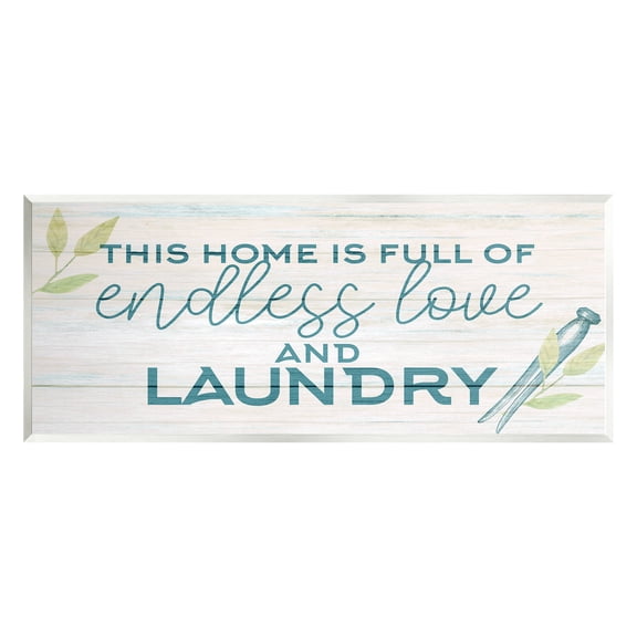 Stupell Industries Love & Laundry Botanicals Botanical & Floral Painting Unframed Art Print Wall Art, 17 x 7