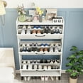 thumbnail image 4 of VEANERWOOD Shoe Storage Cabinet with 3 Flip Drawers & Metal Legs for Entryway, Narrow Shoe Rack Cabinet, White, 4 of 8