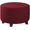 Claret, variant on Round Ottoman Covers Slipcover Stretch 24 30 36 28 in - Small/Large/Extra Large Stool Covers Slipcovers Footstool Protector Covers with Elastic Bottom(Dark Grey,41" D x 41" W x 18" H)