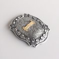 thumbnail image 5 of Vintage Style Initial Letter I Cowboy Cowgirl Western Belt Buckle, 5 of 6