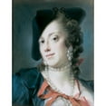 thumbnail image 2 of Rosalba Carriera 15x18 Gold Ornate Wood Frame and Double Matted Museum Art Print Titled - In Venetian Lady from the House of Barbarigo (Caterina Sagredo Barbarigo), 2 of 4