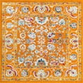thumbnail image 2 of Rugs.com Aurelia Collection Rug – 8 Ft Square Orange Medium-Pile Rug Perfect For Living Rooms, Kitchens, Entryways, 2 of 4