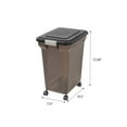 thumbnail image 6 of IRIS USA 42 Lbs / 55 Qt WeatherPro Airtight Pet Food Storage Container with Attachable Casters, For Dog Cat Bird and Other Pet Food Storage Bin, Keep Fresh, Easy Mobility, BPA Free, Smoke/Black, 6 of 6